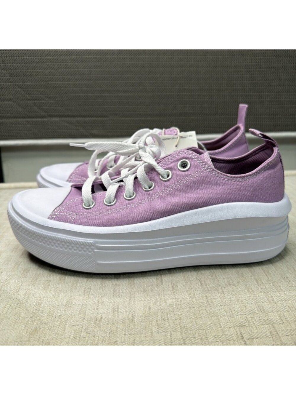Converse Chuck Taylor All Star Move Amethyst/White Black Girl Classic Size 5